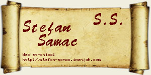 Stefan Samac vizit kartica